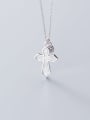 thumb 925 Sterling Silver Shell White Cross Minimalist Regligious Necklace 2