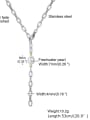thumb Titanium Steel Imitation Pearl Minimalist Tassel Necklace 2