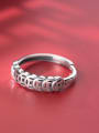 thumb 925 Sterling Silver Round Vintage Band Ring 2