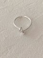 thumb 925 Sterling Silver Knot Heart Minimalist Band Ring 0