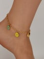 thumb Brass Enamel  Butterfly Minimalist Anklet 1