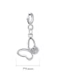 thumb 925 Sterling Silver Cubic Zirconia Minimalist Butterfly Pendant 1