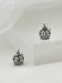 thumb Vintage Sterling Silver With Simple Retro Crown  Pendants 1