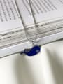 thumb 925 Sterling Silver blue dolphin enamel Necklace 1