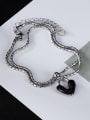 thumb Stainless steel Enamel Heart Hip Hop Necklace 2