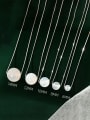 thumb 925 Sterling Silver Bead Round Minimalist Necklace 3