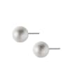 thumb 925 Sterling Silver Round  bead Minimalist Stud Earring 4