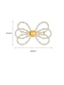 thumb Copper Cubic Zirconia White Butterfly Cute Brooch 4