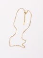 thumb Titanium Steel Geometric Vintage Bead Chain Necklace 0