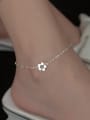 thumb 925 Sterling Silver Minimalist Flower  Hollow Chain  Anklet 1