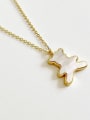 thumb 925 Sterling Silver Shell Bear Minimalist Necklace 2