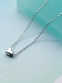 thumb 925 Sterling Silver  Minimalist Smooth Heart  Pendant Necklace 0