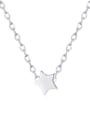 thumb 925 Sterling Silver Minimalist Five-Pointed Star Pendant  Necklace 4