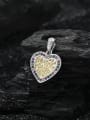 thumb 925 Sterling Silver Cubic Zirconia Heart Classic Necklace 2