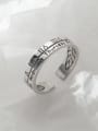 thumb 925 Sterling Silver Vintage Letter  Free Size Ring 2