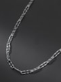 thumb 925 Sterling Silver Hollow  Geometric Minimalist Necklace 2