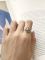 thumb 925 Sterling Silver flower free size Ring 0