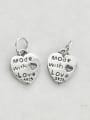 thumb Vintage Sterling Silver With Minimalist  Heart  Letter Pendant Diy Accessories 1