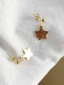 thumb 925 Sterling Silver Trend   Double Star Stud   Drop Earring 1