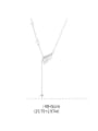thumb 925 Sterling Silver Wing Minimalist Lariat Necklace 2