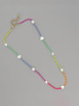 thumb Zinc Alloy Miyuki Millet Bead Multi Color Heart Hip Hop Beaded Necklace 3