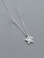 thumb 925 Sterling Silver Snowflake Minimalist Necklace 2
