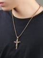 thumb Titanium Cross Vintage Regligious pendant Necklace 1