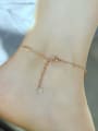 thumb Titanium Steel Heart Minimalist Anklet 1