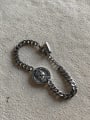 thumb 925 Sterling Silver Vintage   Queen Coin Bracelet 1