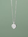 thumb 925 Sterling Silver Shell Heart Minimalist Necklace 1