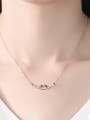 thumb 925 sterling silver simple, fashionable and glossy two birds, necklace 1