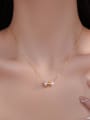 thumb 925 Sterling Silver Imitation Pearl Minimalist  Necklace 1