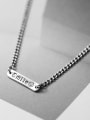 thumb 925 Sterling Silver Vintage Square  Pendant  Necklace 0