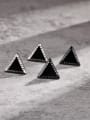 thumb Stainless steel Triangle Hip Hop Stud Earring 0