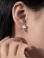 thumb 925 Sterling Silver Shell Flower Trend Drop Earring 1