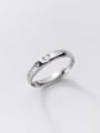 thumb 925 Sterling Silver Full diamond love couple ring Male and lady letter ring 2