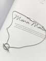 thumb 925 Sterling Silver Simple Round Pendant Necklace 0