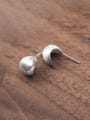 thumb 925 Sterling Silver Geometric Minimalist Stud Earring 3