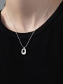 thumb 925 Sterling Silver Geometric Minimalist Necklace 1