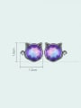 thumb 925 Sterling Silver Cubic Zirconia Icon Cute Stud Earring 2