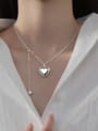 thumb 925 Sterling Silver Heart Minimalist Necklace 1