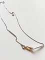 thumb 925 Sterling Silver Vintage Geometric Hook Necklace 0