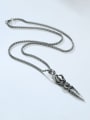 thumb Titanium Steel Irregular Vintage Necklace 0