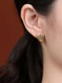 thumb 925 Sterling Silver Jade Zodiac Cute Stud Earring 1