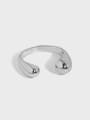 thumb 925 Sterling Silver Water Drop Minimalist Band Ring 3