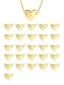 thumb Brass Heart Letter Pendant  Minimalist  Necklace 0