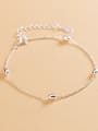 thumb 925 Sterling Silver Irregular Minimalist Link Bracelet 3