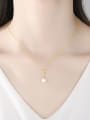 thumb 925 Sterling Silver Freshwater Pearl Bowknot Minimalist Necklace 1