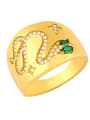 thumb Copper Rhinestone Snake Vintage Ring 0