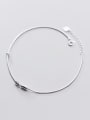 thumb 925 Sterling Silver Minimalist  Round  Anklet 2
